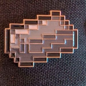Silver Ingot Enamel Pin